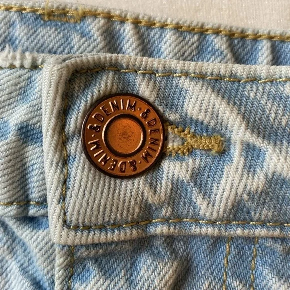 H&M Long Maxi Jean Denim Skirt with Raw Edge Hem XL - Picture 5 of 6